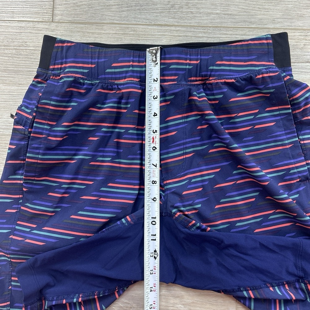 Lululemon Mens Medium T.H.E. Shorts Liner Drawstring Waist Athleisure Stripe - Picture 10 of 12